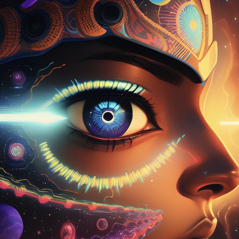 Life Coach: cosmic portrait of a face